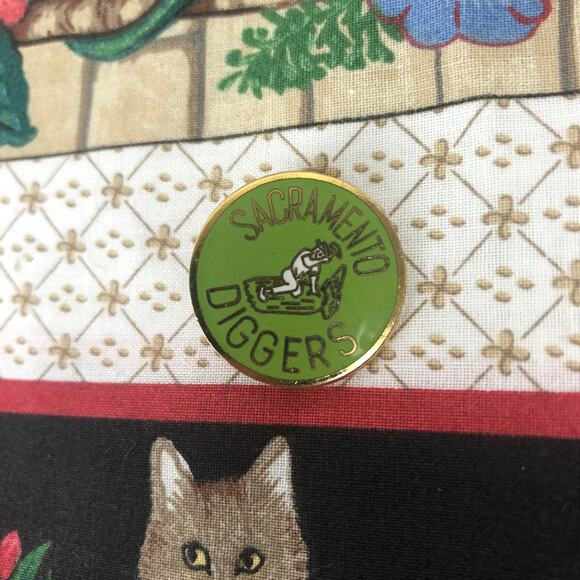 Vintage Sacramento Diggers Mineral Society Lapidary California Enamel Pin - Picture 2 of 5